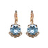 Auskarai "Grožis III (Akvamarino mėlyna)" su Swarovski™ kristalais